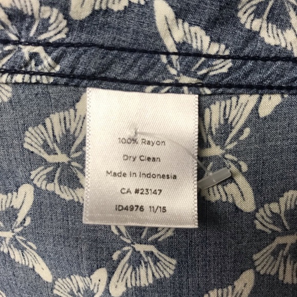 EUC Talbots Button Down Butterfly Long Sleeve SZ2X - Picture 5 of 5